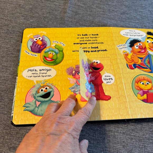 Book: "Celebrate You, Celebrate Me" a Sesame Street board book with 15 flaps - Picture 3 of 6